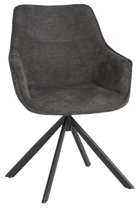 Diningsessel San Carlo Dark Grey Drehbar günstig online kaufen