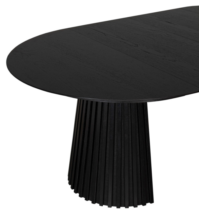 Dining Ausziehtisch Andria Black Oak oval 210 x 120 cm