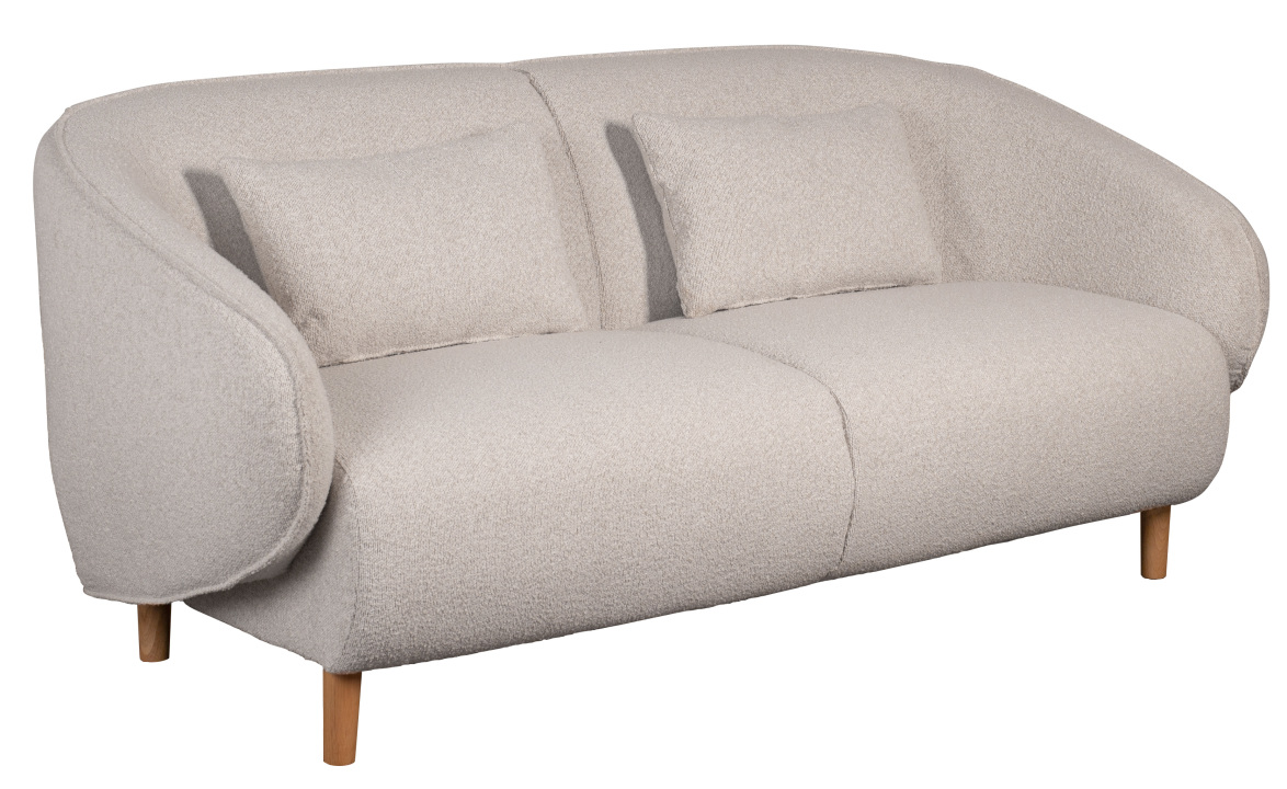 Indoor-Loungeset Alezio Beige & Tisch Tarent rund